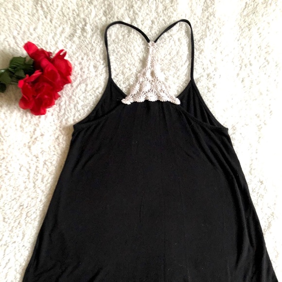 Beautiful Black Tank Top with Lace Back Detailing - Picture 5 of 6